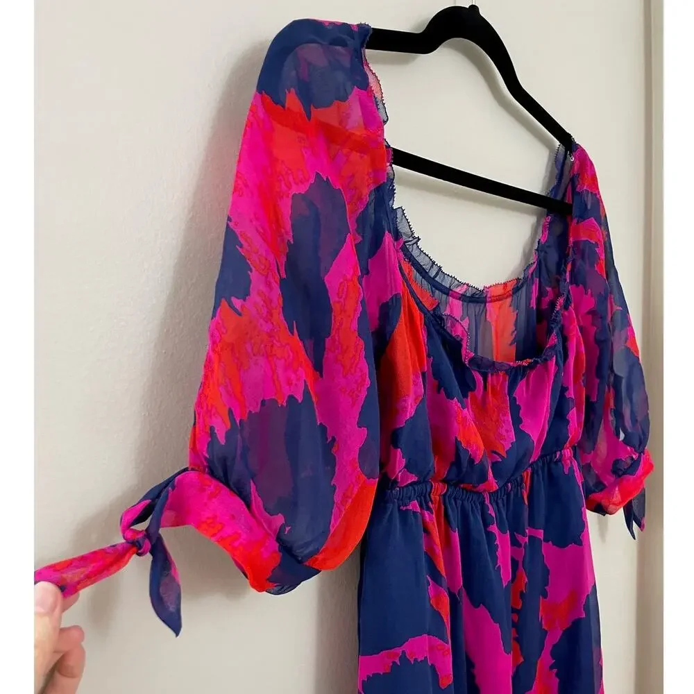 Diane von Furstenberg Maximailst Funky 100% Silk Leopard Animal Print Dress M - Picture 4 of 10